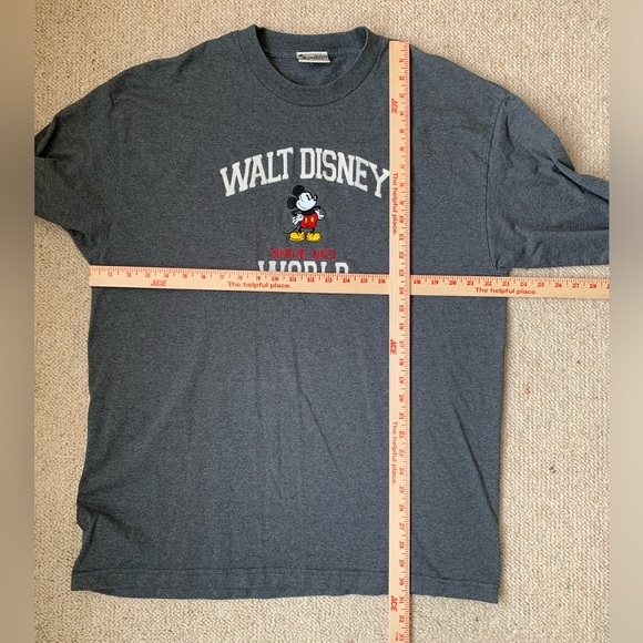 VINTAGE Walt Disney World Applique Long Sleeve T Shirt sz XL PWM2 - Picture 6 of 9